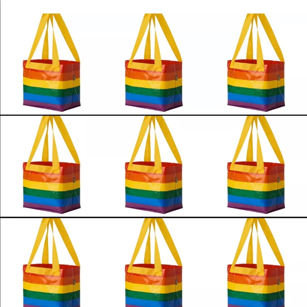 9 Ikea Small Rainbow bags New